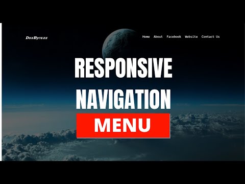 How to create Navigation bar using HTML and CSS.