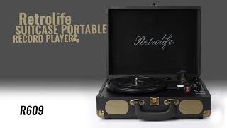 Retrolife | My Suitcase Portable Record Player Combines Vintage Style and Great Sound Quality