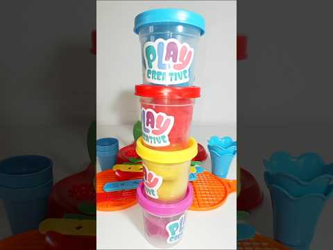 Satisfying Ice Cream Making with Play-Doh Machine | ASMR Sweet Treats! #icecream #playdoh