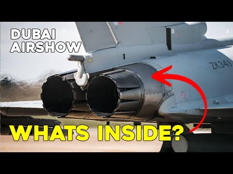 Let's cut open a Fighter Jet engine - EJ200 Eurofighter Typhoon - Dubai Airshow 2023