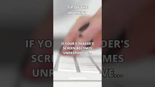 If your e-reader's screen becomes unresponsive ... #tech #electronics #tips #shorts