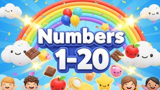 Numbers Song 1 to 20 🎶 | Fun Learning for Kids | Counting with Objects