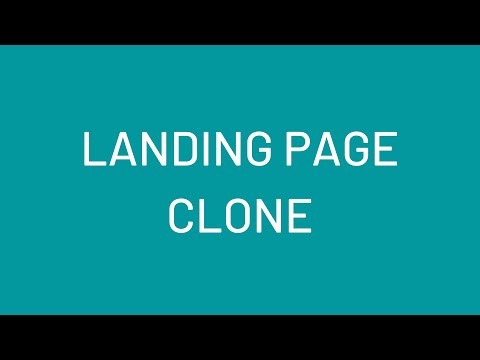 Cloning a Landing Page | HTML5 CSS3