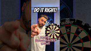 Darts tip: Ifyou find yourself in 118 and start on 18's... Get out of here! #darts🎯 #dartfuldodger