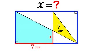 Can you calculate the value of X? | (Rectangle) | #math #maths | #geometry