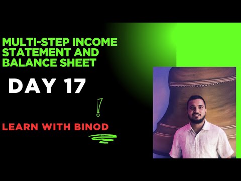 Day 17 Multi-step Income Statement and Balance Sheet Class 12 NEB Exam