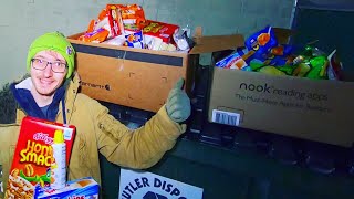 Dumpster Diving Snack JACKPOT #8 - Boxes FULL of FREE Snacks!