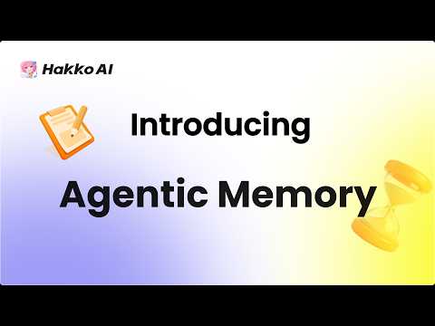 Never Start From Zero Again | Agentic Memory System
