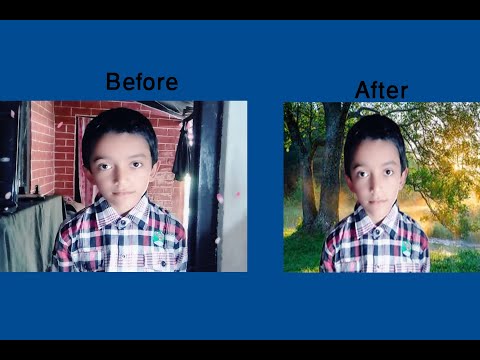 how to change the background of the photo using adobe photoshop?