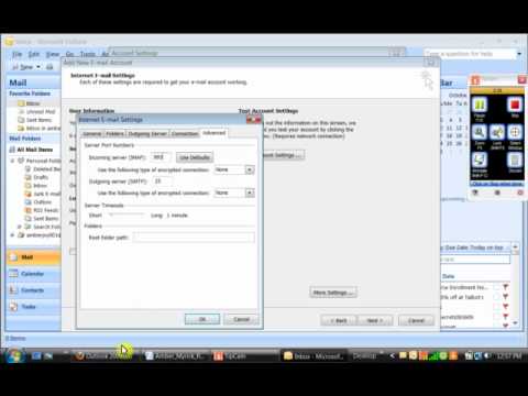 Outlook Gmail connection help AH103