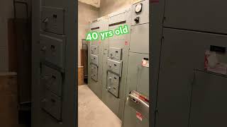 40 year old switch gear! #electrician  #electrical  #electricalequipment