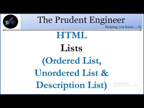 #12|| HTML LISTS -How to add Ordered, Unordered and Description List??|| Web Development tutorial||