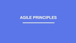 Agile Principles . Easy to Understand in 9 minutes