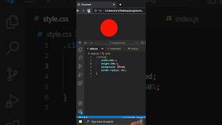 How to make Circle 🔴 in CSS #shorts #css #viral #shortsfeed #html #webdevelopment