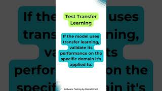 Test Transfer Learning #softwaretesting #machinelearning