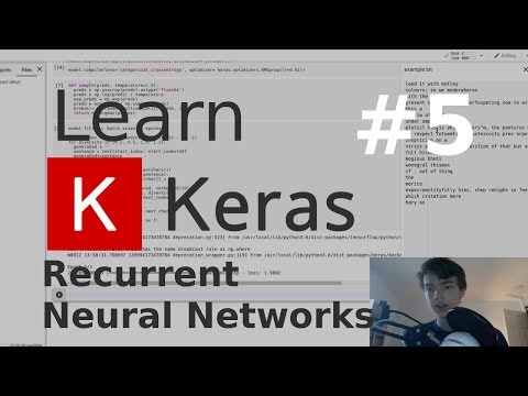 Generate Unique Text Using an RNN | Learn Keras #5