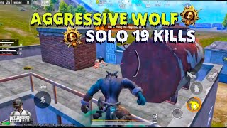 🔥SOLO 19 KILLS By Aggressive Wolf🐺 | BGMI 3.4.UPDATE Full Gameplay #bgmi #pubg #samuraigaming