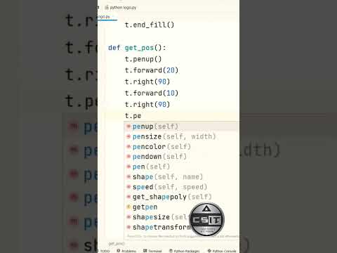 How to create Python logo in python 😀|| Amazing python turtle graphics  #python #shorts #shortsfeed