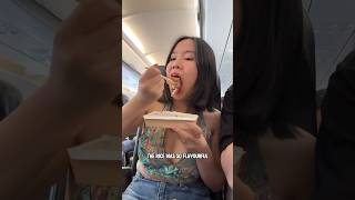Everything I ate on a 2 hour flight ✈️