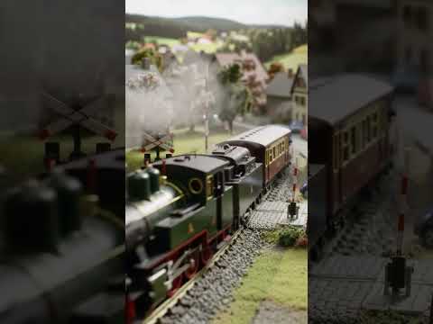 Truck suddenly enters train track! 🚨😱 #trains #miniature  #fypシ゚viral #truck