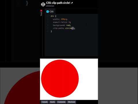 CSS: Clip-path: circle() !