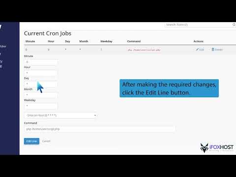 How to edit or delete Cronjob via cPanel with iFOX HOST