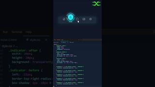 Smooth Magic Navigation Bar Animation ✨ | HTML CSS JavaScript | Viral UI Design 2025 #coding #shorts