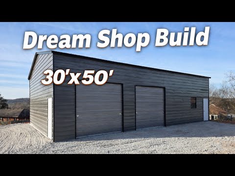 We Had Our Dream Shop Built By Alan's Factory Outlet! - 30'x50'
