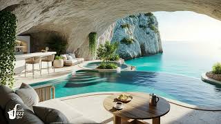 Tropical Waves Café Jazz | Smooth Bossa Nova with Nature Therapy for Stress Relief, Study & Work