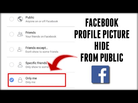 How to hide Facebook profile picture from public