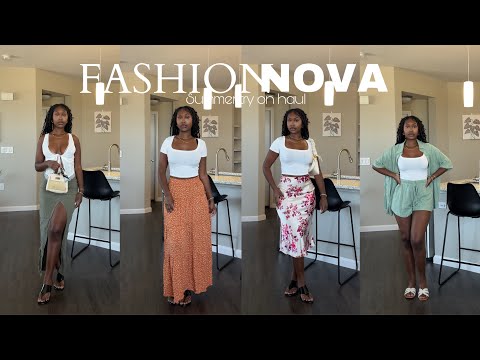 The BEST @FashionNova  Summer Haul| Dupes, maxi skirts, kitten heels, boho chic style, floral