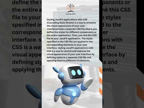 Styling JavaFX Applications with CSS.