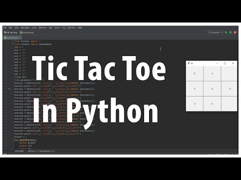 Tic Tac Toe In Python [  X/O ][ Pyhton 3 -- Pycharm ][ Windows ][ Tkinter ]
