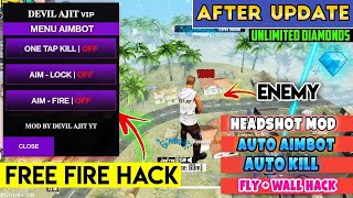 Free Fire Hack Mod Menu OB33 | Fly + Headshot Hack | 100% Rank Working | mod menu free fire | hack