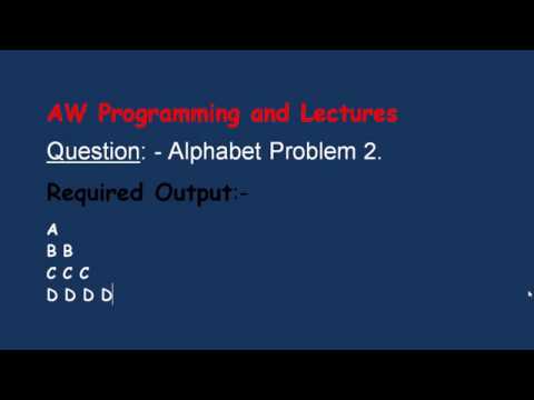 Alphabet Problem 2