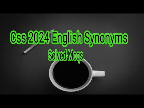 Css Past Paper Series | English Precis & Composition objective mcqs
