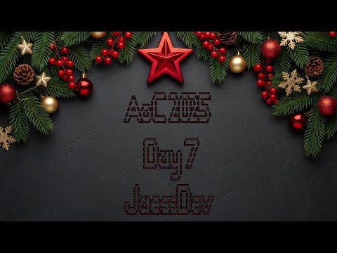 Advent of Code 2025 Day 7 - Rust - Stream Recording