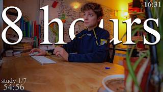 LIVE | 8-HOUR study with me 📚⛈️ rain sounds & pomodoro timer 60 & 10