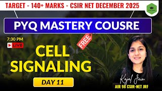 🔥Unit- 4 CELL SIGNALING | PYQ Session- 11 | CSIR NET Life Sciences DECEMBER 2025 🔥