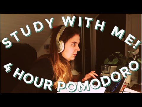 STUDY WITH ME! 📚⏰4 hour at home pomodoro (no music)
