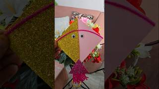 how to make cute kite papercraft ideas#trending #viralshot#happymakarsankranti#papercraft #shortfeed