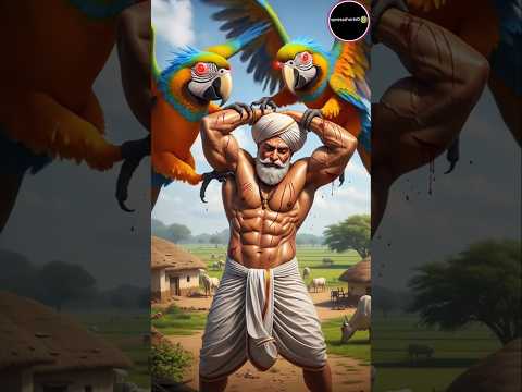 “जब तोते टूट पड़े किसान पर 😱💔 | Emotional Village Story”#ai #shorts #parrot #farmer #viral
