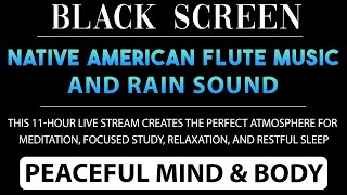 Healing Rain Sounds with Native American Flute Music – Meditation, Study, and Relaxation - LIVE 11H