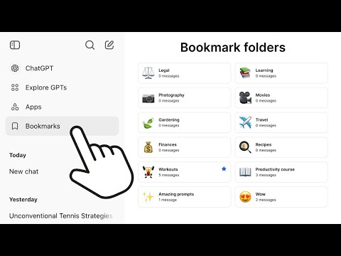 ChatGPT now has bookmarks?
