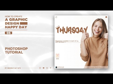 Photoshop Tutorial How I Create A Graphic Design THURSDAY Portfolio  #photoshoptutorials #woodlyalt