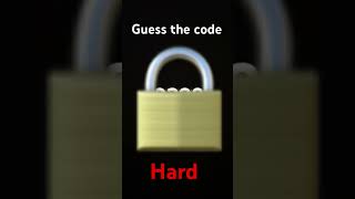 Guess the code HARD