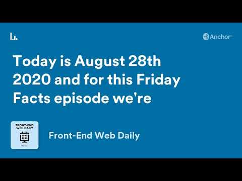 Friday Facts | August 28, 2020