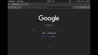 First Project google search page.
