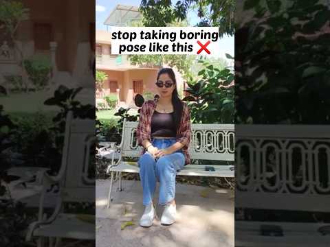 How to pose on a park bench| posing idea's for girls #shorts