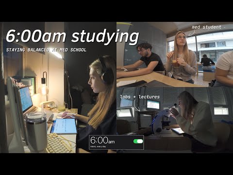 study vlog | labs, study sessions + finding balance ☕🩶